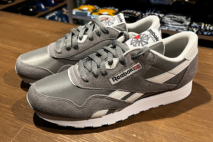 REEBOK classic nylon shoes / gray