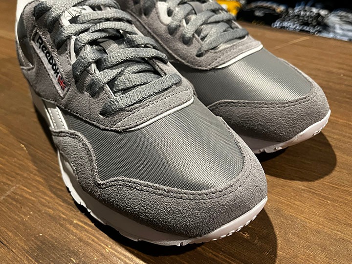 REEBOK classic nylon shoes / gray