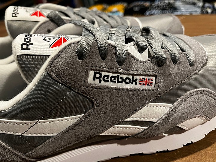 REEBOK classic nylon shoes / gray
