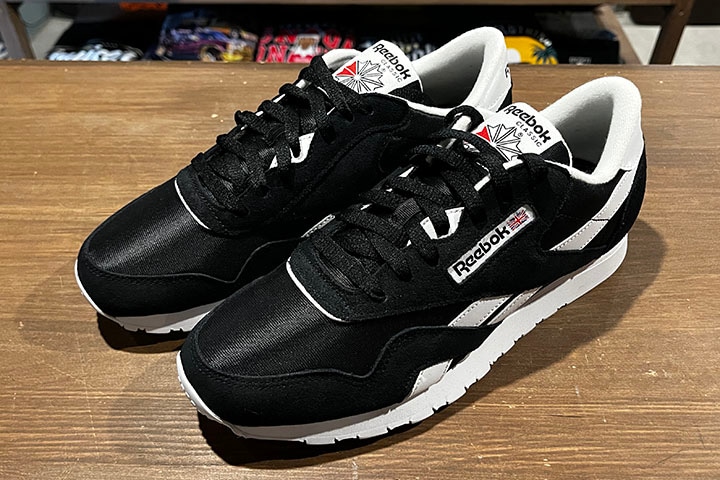 REEBOK classic nylon shoes / black