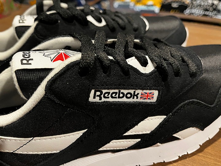 REEBOK classic nylon shoes / black