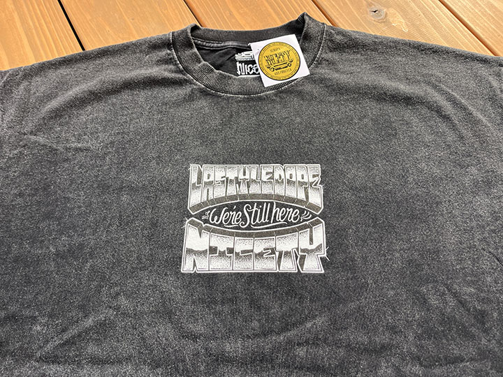 "BACK TO LA" 8.2oz garment dye longsleeve Tshirt / black