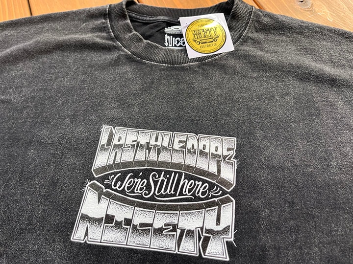 "BACK TO LA" 8.2oz garment dye longsleeve Tshirt / black