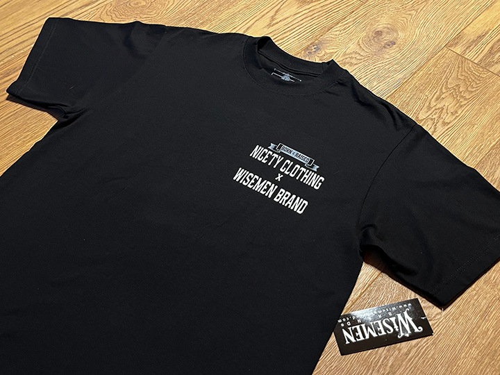 WISEMEN brand Tshirt (Sunset) / black