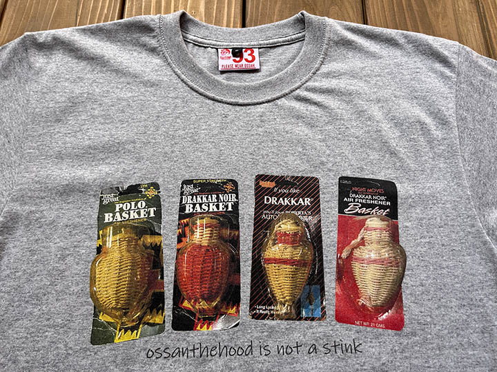 OSSANTHEHOOD 7.2oz heavyweight Tshirt (basket) / gray