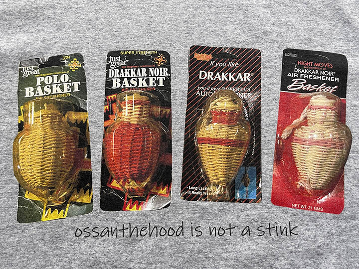 OSSANTHEHOOD 7.2oz heavyweight Tshirt (basket) / gray