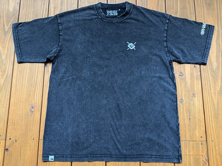 NICETY "SINCE NINETY THREE" 8.2oz dye washed Tshirt / black washed