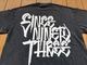 NICETY "SINCE NINETY THREE" 8.2oz dye washed Tshirt / black washed