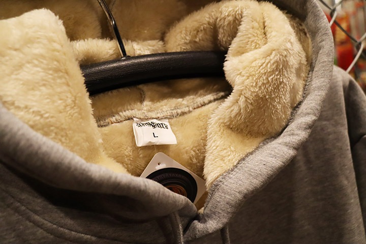 OSSANTHEHOOD blanket hoodie (tech gold) / light gray