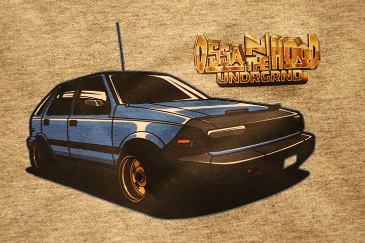 OSSANTHEHOOD blanket hoodie (tech gold) / light gray