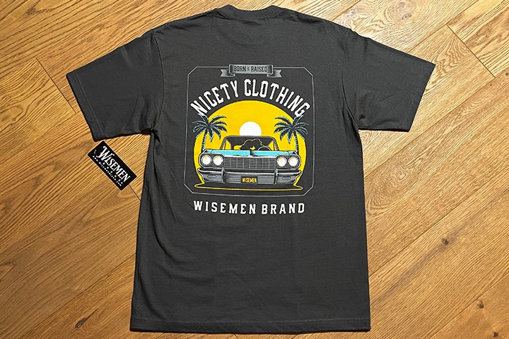 WISEMEN brand Tshirt (Sunset) / dark gray