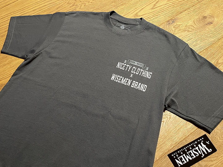 WISEMEN brand Tshirt (Sunset) / dark gray