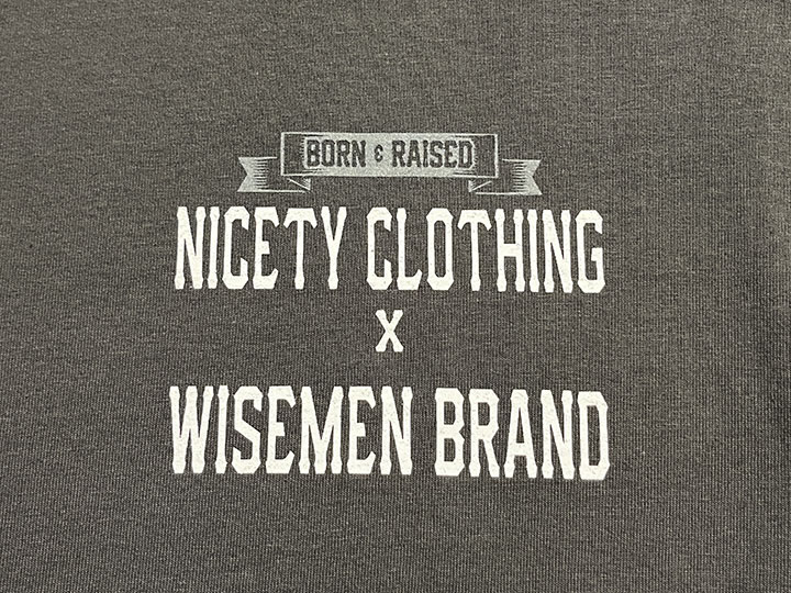 WISEMEN brand Tshirt (Sunset) / dark gray