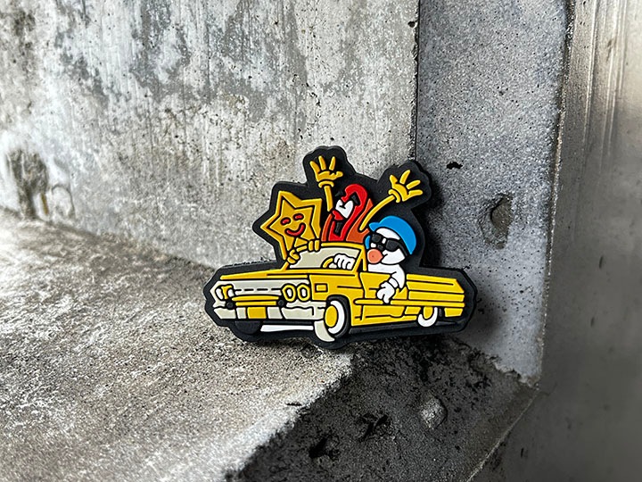 OSSANTHEHOOD pvc velcro patch 5pcs set