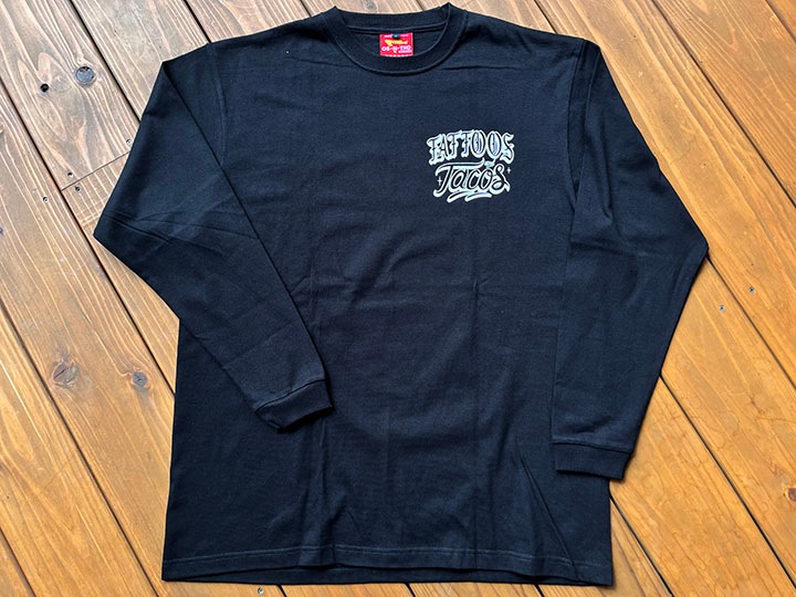 OSSANTHEHOOD longsleeve Tshirt (tat&taco) black & white