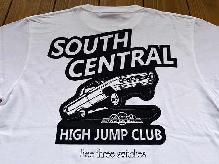 OSSANTHEHOOD 7.2oz heavyweight Tshirt (highjump) / white