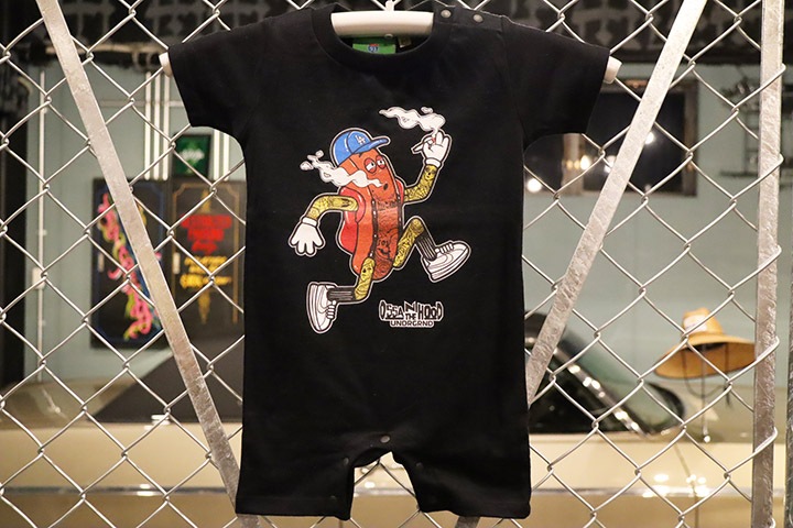 OSSANTHEHOOD infant tee & romper (fosho) / black