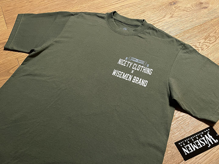 WISEMEN brand Tshirt (Sunset) / olive