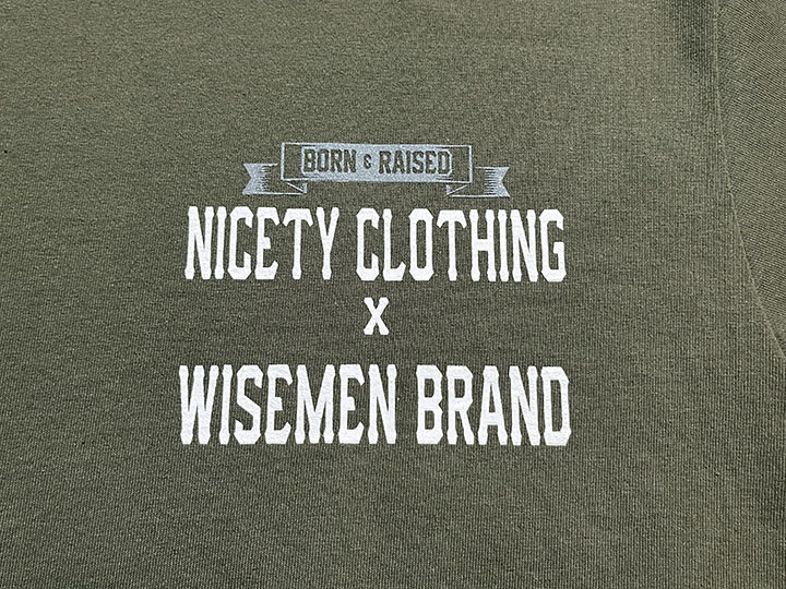 WISEMEN brand Tshirt (Sunset) / olive