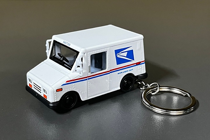 USPS official die cast keychain
