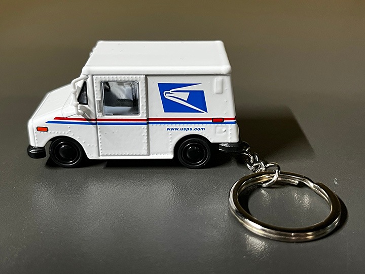 USPS official die cast keychain