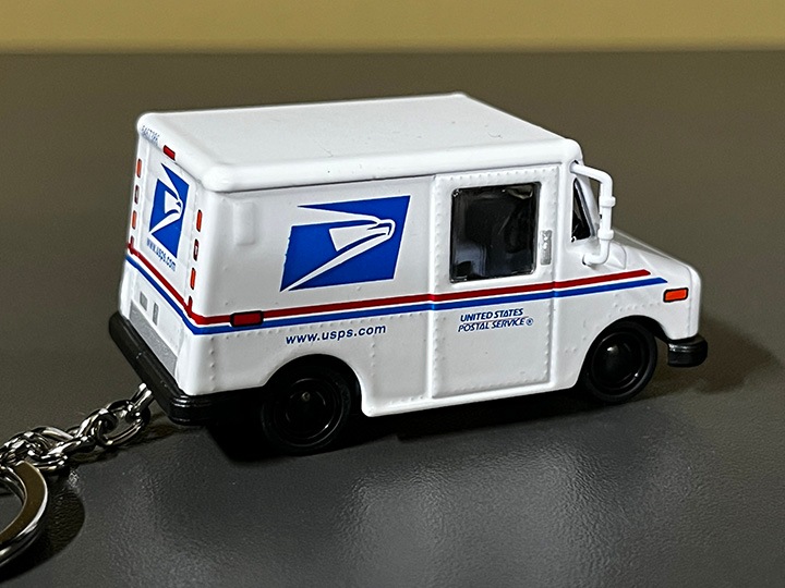 USPS official die cast keychain
