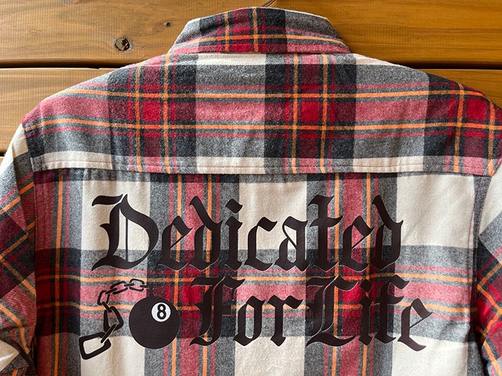 NICETY check flannel shirt / red