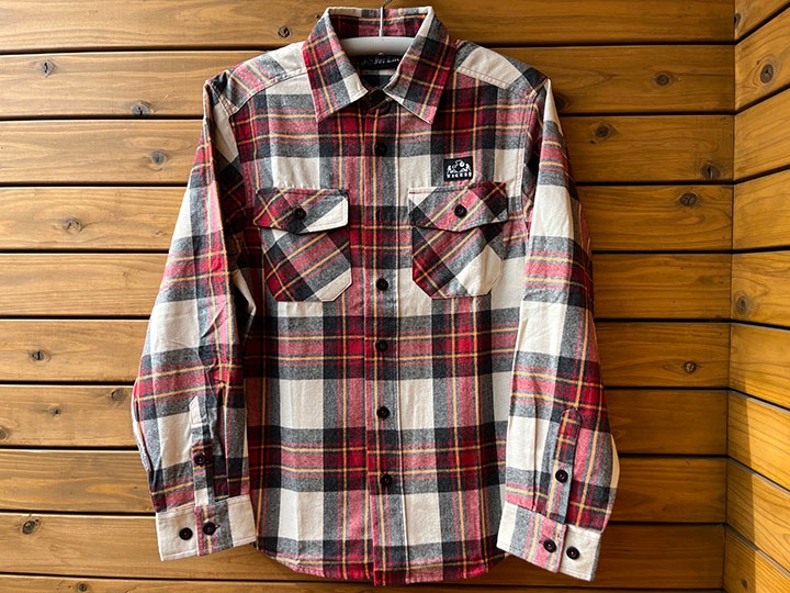 NICETY check flannel shirt / red