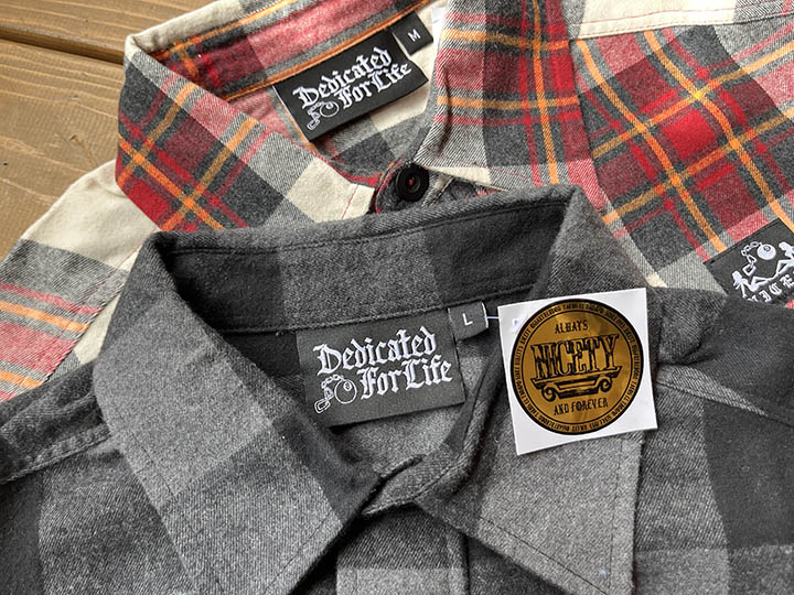 NICETY check flannel shirt / red