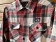 NICETY check flannel shirt / red