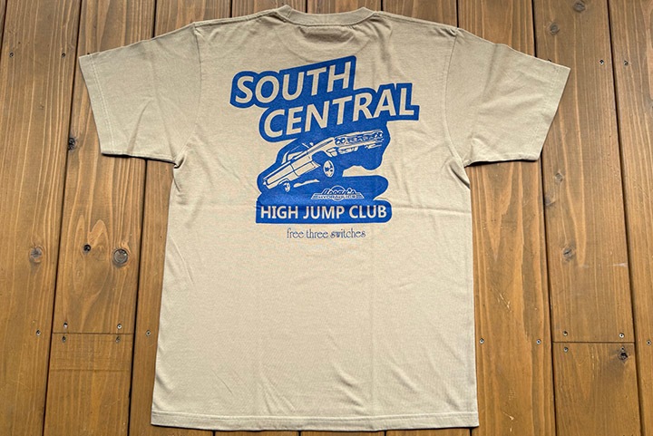OSSANTHEHOOD 7.2oz heavyweight Tshirt (highjump) / khaki x navy