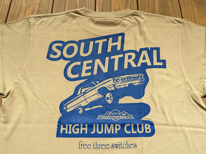 OSSANTHEHOOD 7.2oz heavyweight Tshirt (highjump) / khaki x navy