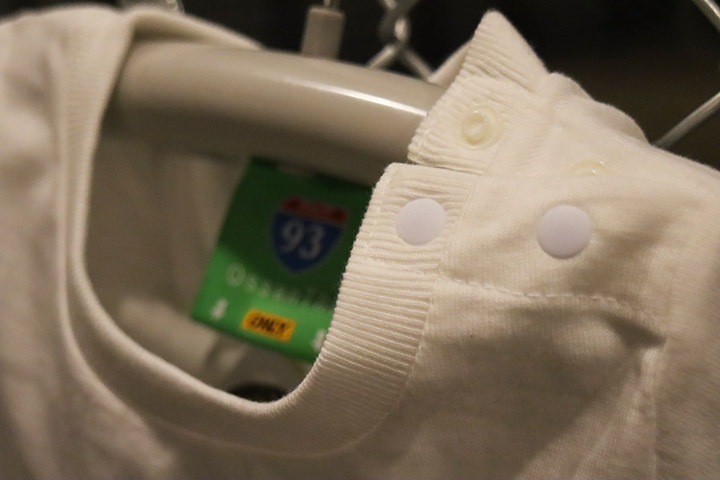 OSSANTHEHOOD infant tee & romper (fosho) / white