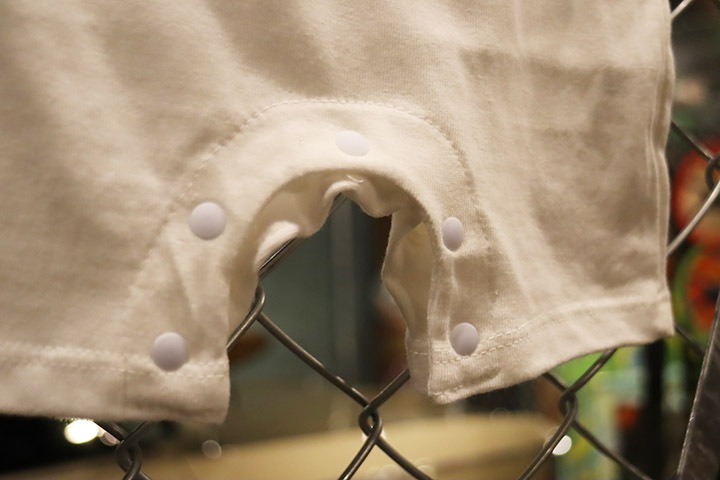 OSSANTHEHOOD infant tee & romper (fosho) / white