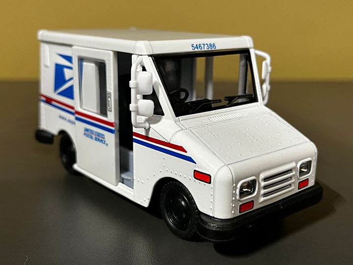 USPS official pullback van