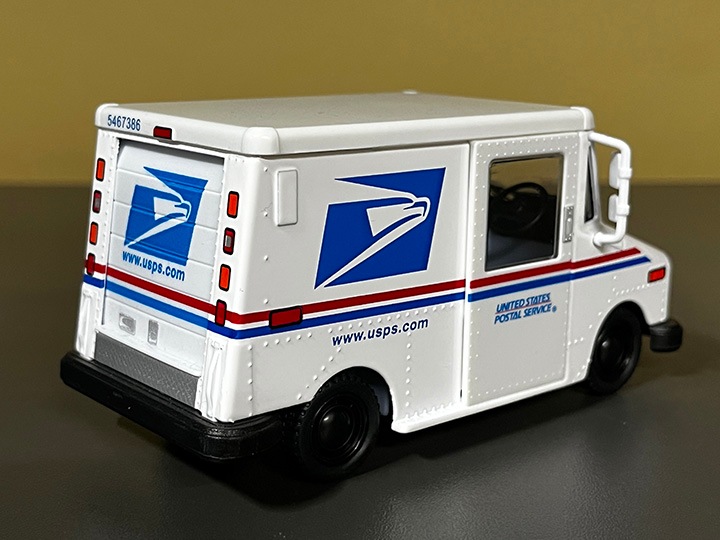 USPS official pullback van