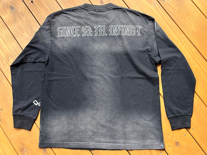 NICETY garment dye longsleeve Tshirt (easy) / black washed