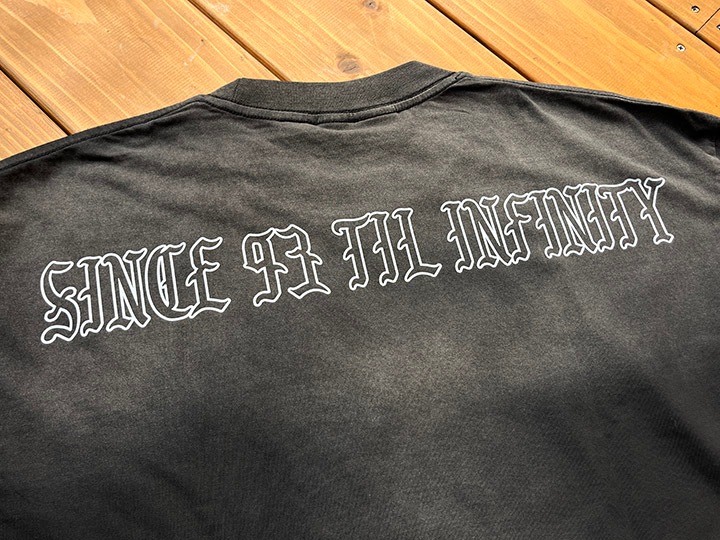 NICETY garment dye longsleeve Tshirt (easy) / black washed