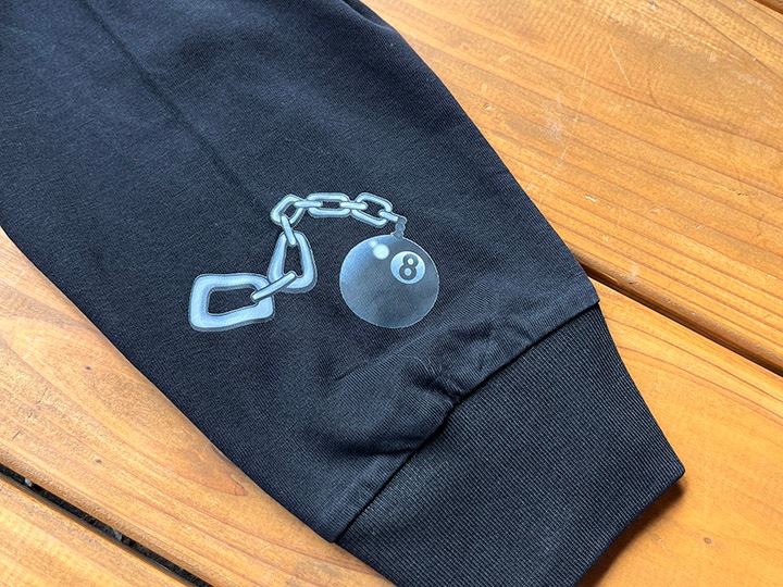 NICETY garment dye longsleeve Tshirt (easy) / black washed