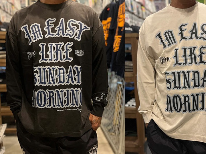 NICETY garment dye longsleeve Tshirt (easy) / black washed