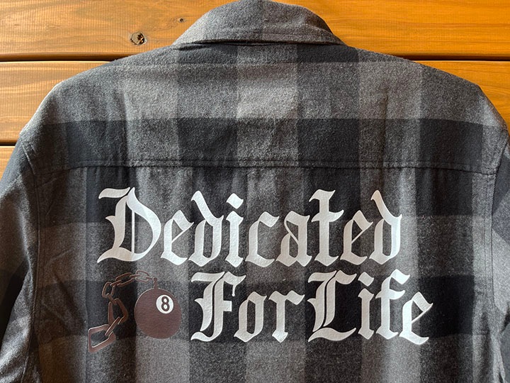 NICETY check flannel shirt / black