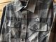 NICETY check flannel shirt / black