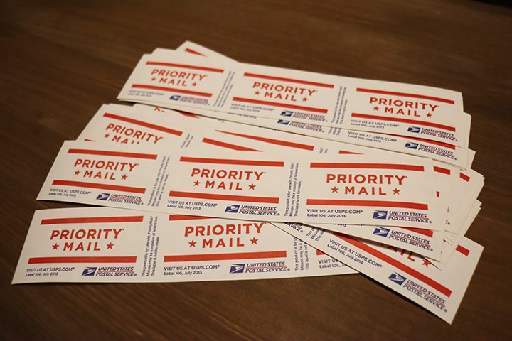 USPS official label / 3 x 5 sheet