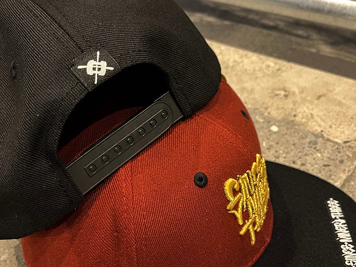 NICETY "SINCE NINETY THREE" snapback cap / burgandy & gold