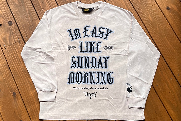 NICETY garment dye longsleeve Tshirt (easy) / natural