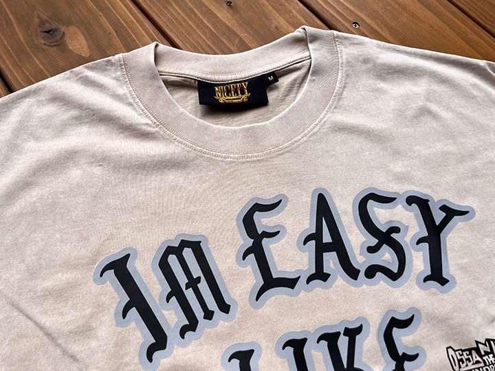 NICETY garment dye longsleeve Tshirt (easy) / natural