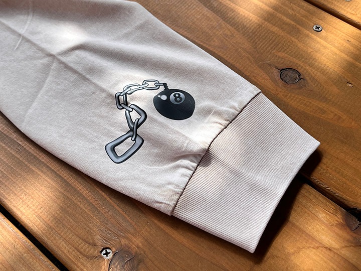 NICETY garment dye longsleeve Tshirt (easy) / natural