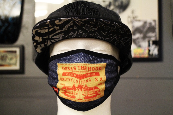 OSSANTHEHOOD spandex mask (indigo)