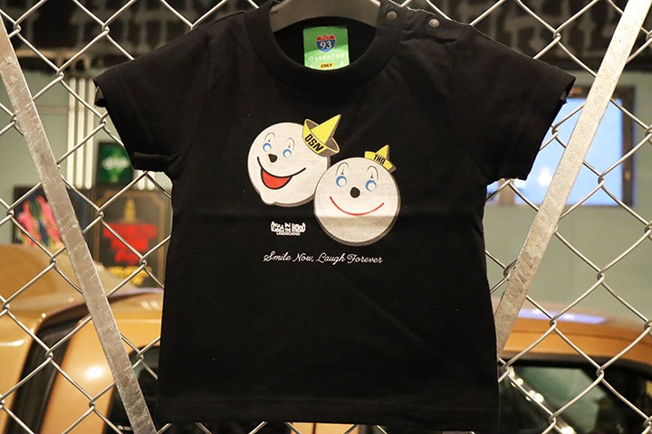 OSSANTHEHOOD infant tee & romper (laugh) / black