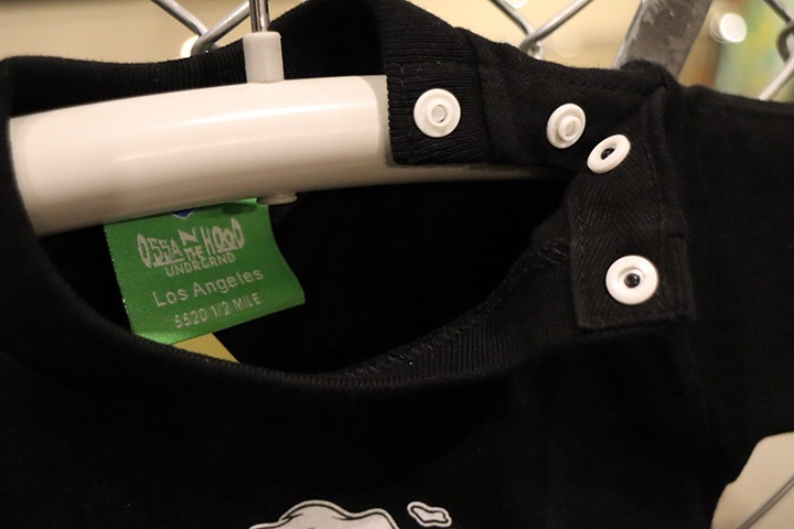 OSSANTHEHOOD infant tee & romper (laugh) / black